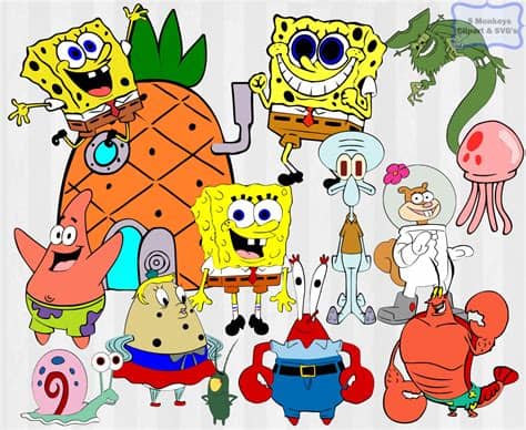 You will receive 4 svg, dxf, png & eps files. Spongebob SVG Spongebob Clipart svg files for by 5StarClipart