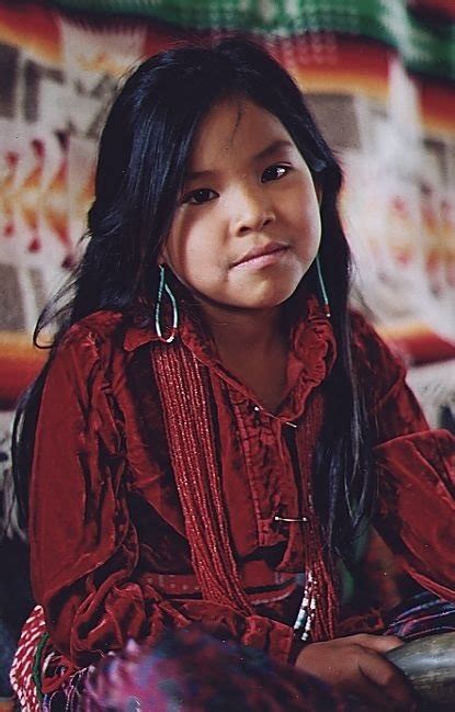 나바호족 인디언 여성의 미소 Navajo Indian Woman Smile