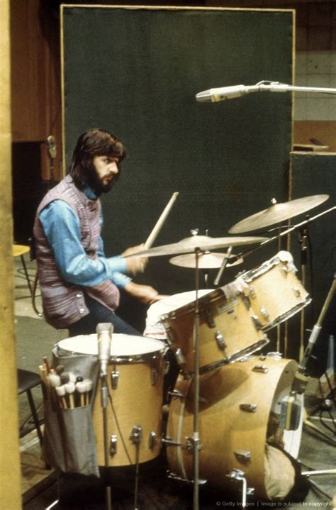 Ringo Starr Playing The Drums In The Recording Studio During Sessions For BB King In London