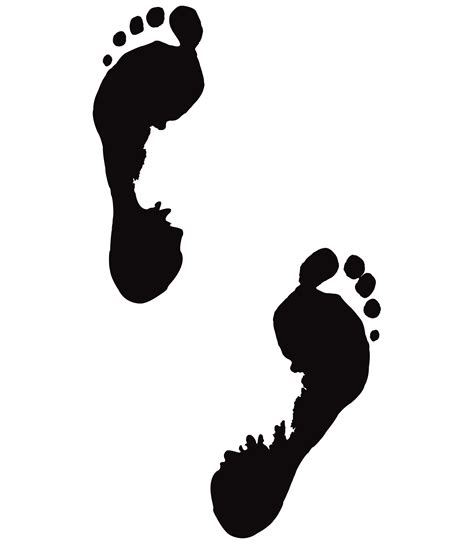 Footprints Pic Clipart Best Clip Art Footprint Art Journal