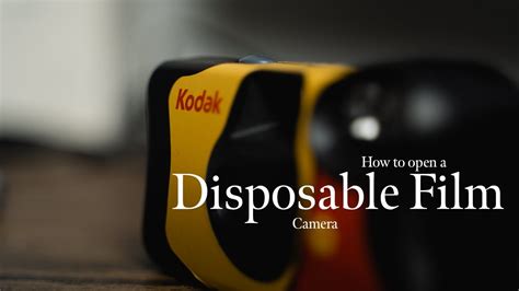 How To Take Apart A Disposable Camera New Update
