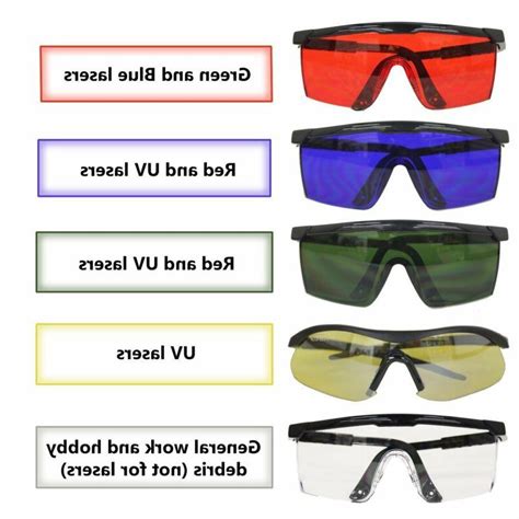 hde laser eye protection safety glasses for red
