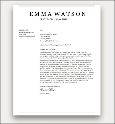 Free Microsoft Word Business Letter Template Resume Example Gallery
