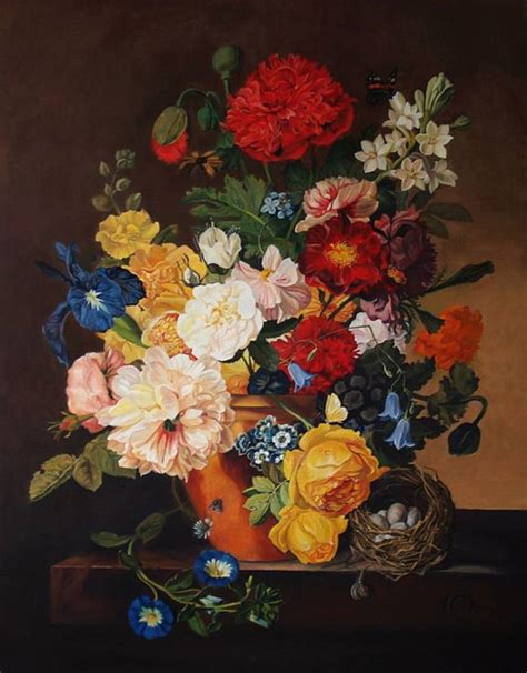 Dutch Still Life Flowers Painting By Lesya Rygorchuk Saatchi Art