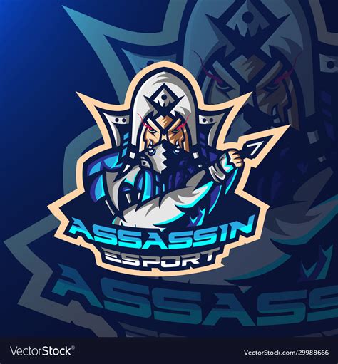 Ninja Sport Esport Gaming Mascot Logo Template Vector Image