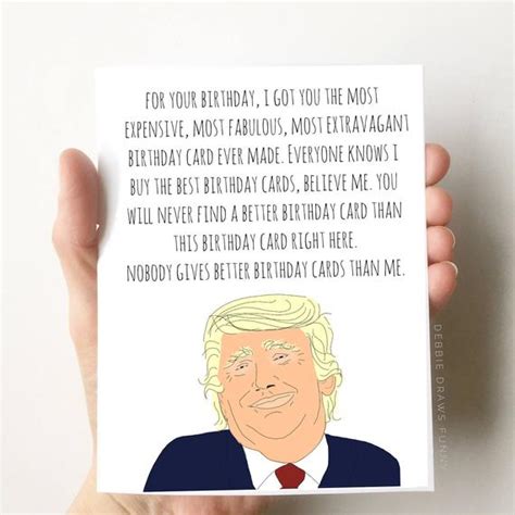 Create your own template or customize our already existing designs. Donald Trump Birthday Card Funny Birthday Card Boyfriend