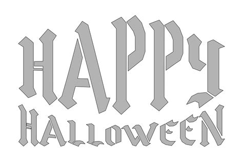Happy Halloween Letters 15 Free Pdf Printables Printablee