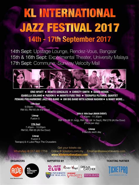 The 12th penang island jazz festival on afo live. Kuala Lumpur International Jazz Festival 2017 - Asian ...