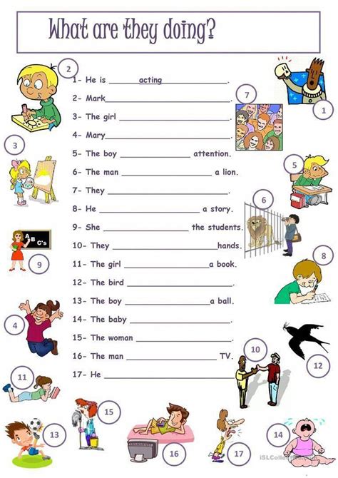 What Are They Doing Worksheet Free Esl Printable Worksheets Made