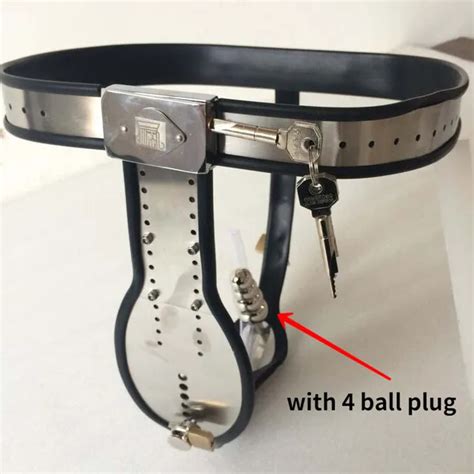Male Chastity Belt Device Bdsm Cage Cuckold With Sounding Tube Open Beads Plug Picclick