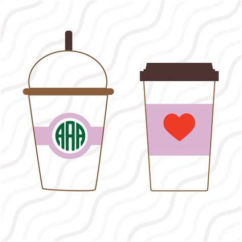 Frappe Cup Svg Starbucks Cup Svgto Go Coffee Svg Cut Table Etsy Uk
