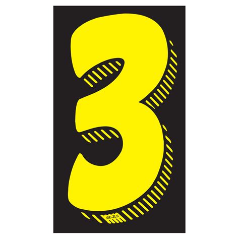 Black And Yellow Numbers Auto Visuals