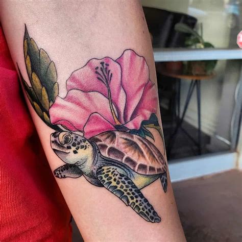 Https://tommynaija.com/tattoo/flower Turtle Tattoo Designs