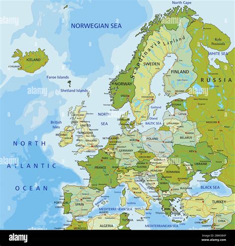 Europe Map Political High Resolution Stock Photography And Images Alamy