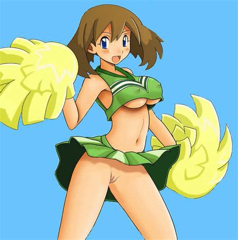 Rule Animated Blue Eyes Blush Breasts Brown Hair