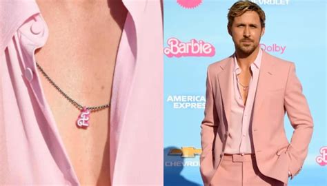 Ryan Gosling Wears E Pendant To Barbie Premiere To Honour Partner Eva Mendes