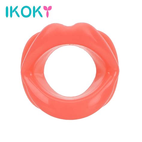 Ikoky Sex Toys For Women Oral Sex Sexy Lips Rubber Mouth Gag Bondage