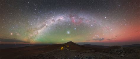Stunning Colors Paint Night Sky Over Chilean Desert Space