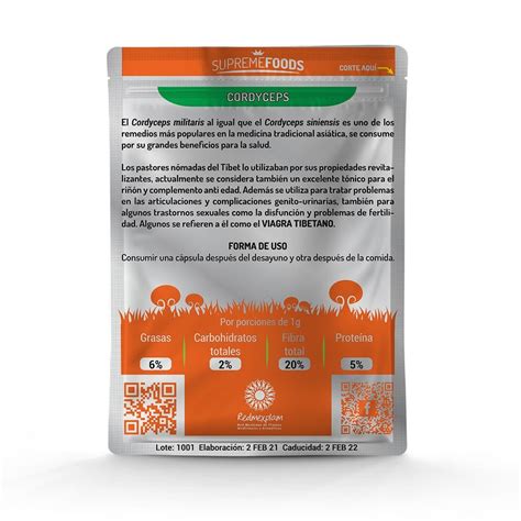 Cordyceps Capsulas Supreme Foods Tus Productos Naturales Y Orgánicos