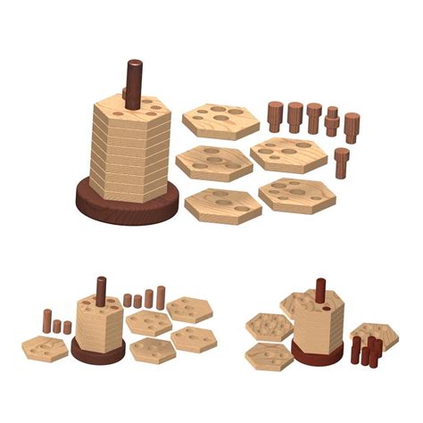 Welcome to the wood puzzles game set collection at novica. Wooden stacker puzzle plan | Craftsmanspace