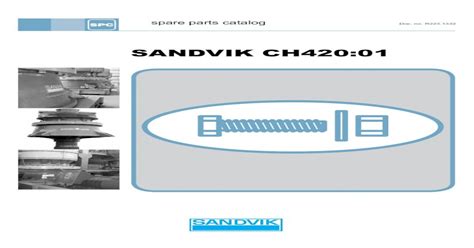 Sandvik Spare Parts Catalogue Pdf Webmotor Org