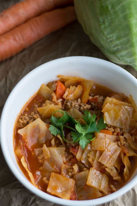 This Yummy Unstuffed Cabbage Soup Really Satisfies Delicious Soup Recipes Easy Pasta Dishes