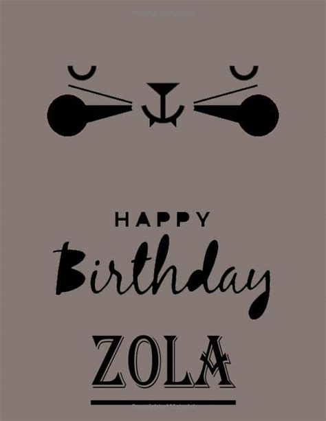 Buy Happy Birthday Zola Zola Happy Birthday T Sketchbook Cute Cat