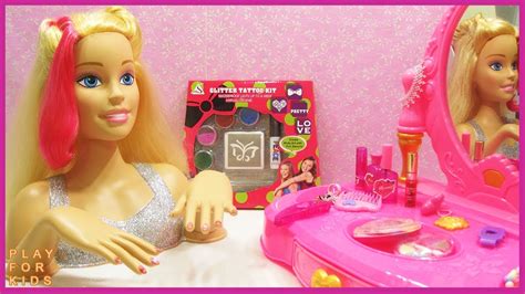 Barbie Deluxe Makeup Cosmetic Set Toys For Children 💄 Youtube