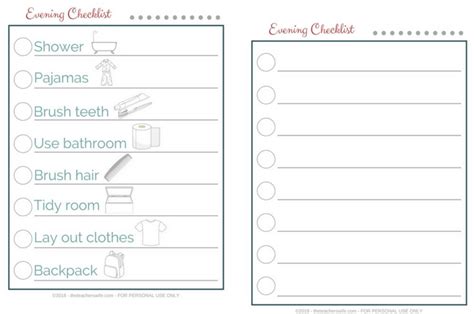 Simplify Bedtime With A Kids Evening Routine Free Checklist The