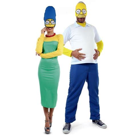Fantasia De Casal Homer E Marge Simpsons Adulto Os Simpsons