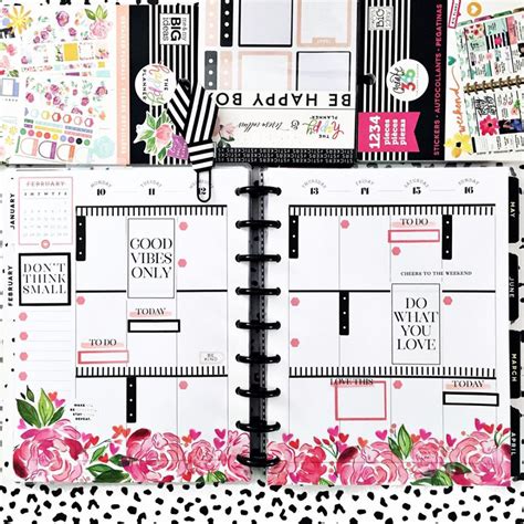 Planner Weekly Layout Happy Planner Layout Cute Planner The Happy