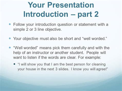 ⛔ Example Of Good Introduction For Presentation 25 Powerful English
