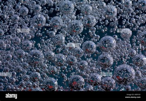 Air Bubbles In Ice Luftblasen In Eis Background Stock Photo Alamy
