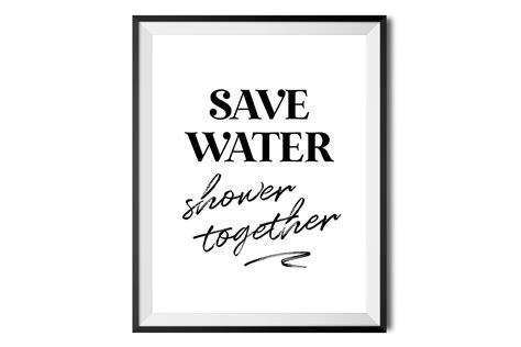 Save Water Shower Together Graphic By Zoollgraphicsprints · Creative