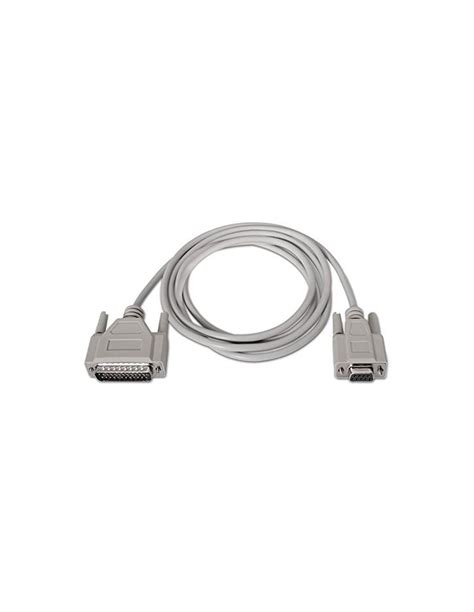 Cable Serie Null Modem Nanocable 10140802 Db9 Hembra Db25 Macho