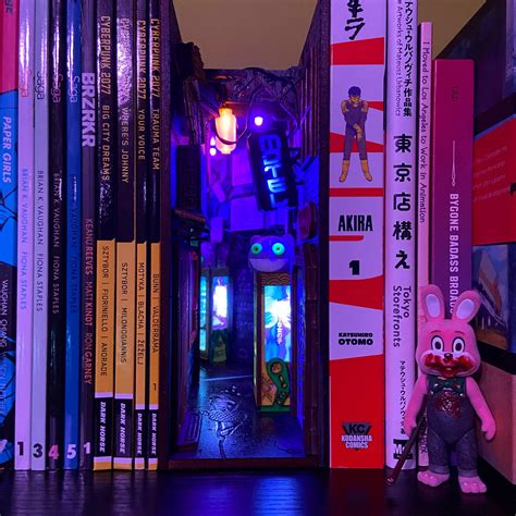 My Cyberpunk Inspired Book Nook Came In And Its The Coolest Thing Ever