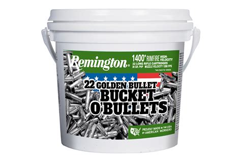 Remington 22 Lr 36 Gr Golden Bullet High Velocity Hp 1400bucket For