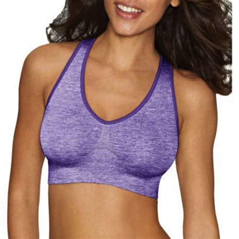 Hanes Womens Comfortflex Seamless Pullover Sports Bra Assorted Colors L And Xl Hanes