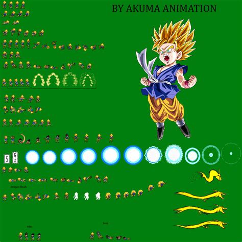 Evil Goku Sprite Sheet By Supergohan123537 On Deviantart