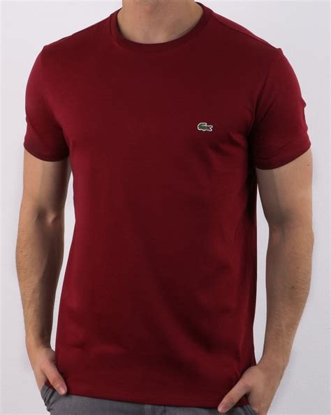 Lacoste T Shirt in Deep Red| 80s Casual Classics