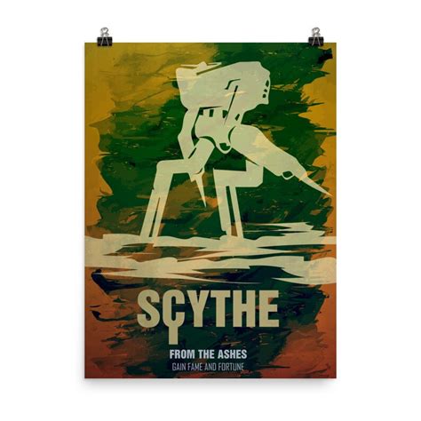 Scythe Board Game Poster Minimalist Movie Poster Style Etsy
