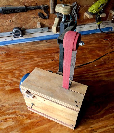 Having bought a ridgid oscillating belt / spindle sander and building my sanding station to house it, i thought my sanding woes were a thing of the past. diy belt sander - wolfCat workshop