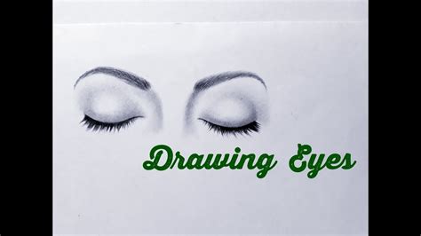 How To Draw Closed Eyes Easy Drawing An Eyeboth Eyes Easy Step By Step
