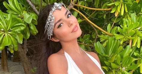 Demi Rose Unleashes Cleavage In Perilously Plunging Top As She Cheekily Ditches Bottoms Daily Star