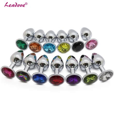 Small Size Stainless Steel Crystal Anal Plug Jeweled Butt Plug Boot