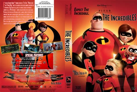 Incredibles Custom Cover Movie Dvd Custom Covers 327the Incredibles