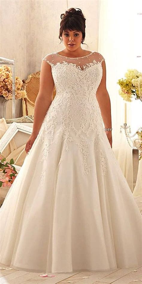 40 lovely plus size wedding dresses for brides on their wedding