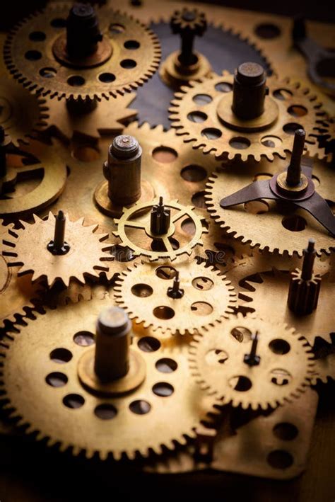 Vintage Gears And Cogs From Old Mechanism Stock Photo Image Of