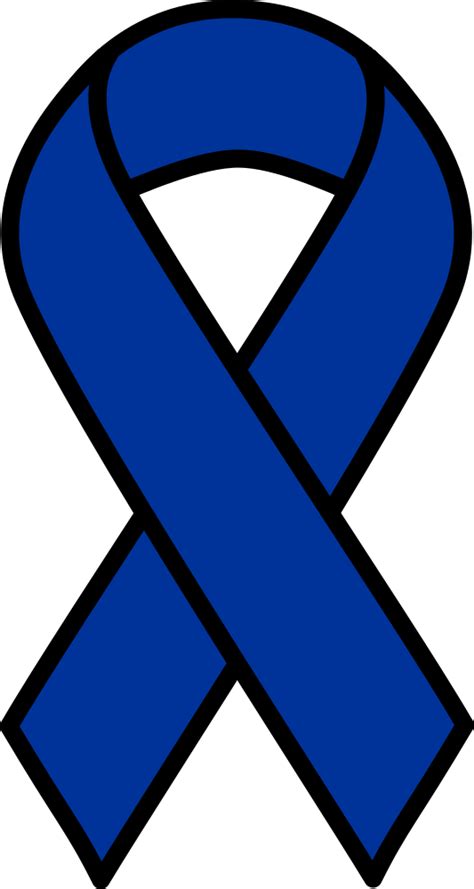 Onlinelabels Clip Art Blue Colon Cancer Ribbon