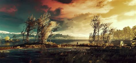 pixel art, Dead trees, Sunflowers, The Witcher 3: Wild Hunt Wallpapers HD / Desktop and Mobile ...